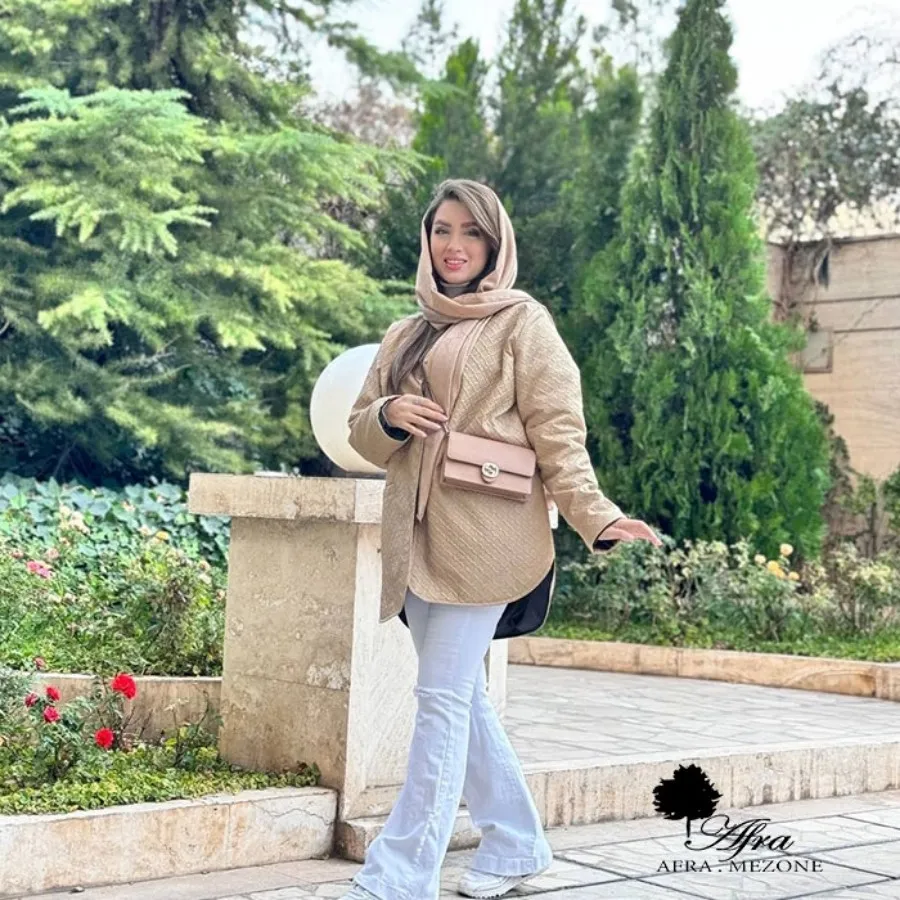کاپشن شیری افرامزون
