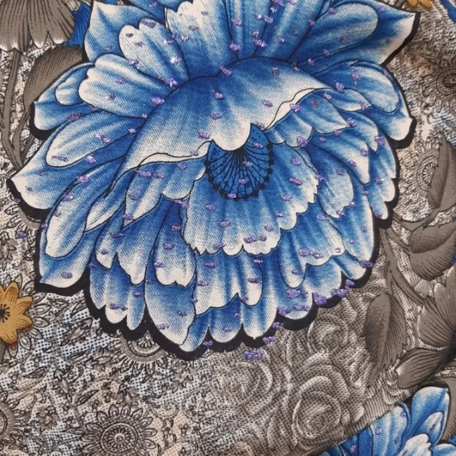 پارچه چادری گل ابی