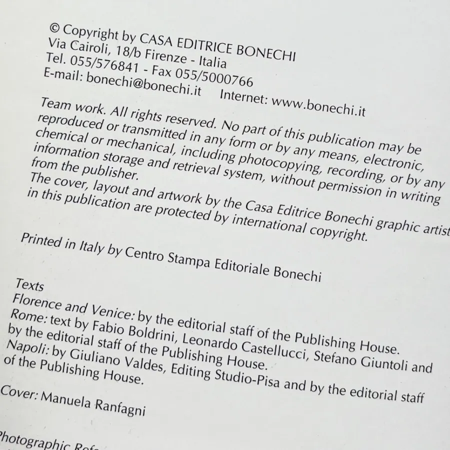 کتاب Rome Florence Venice