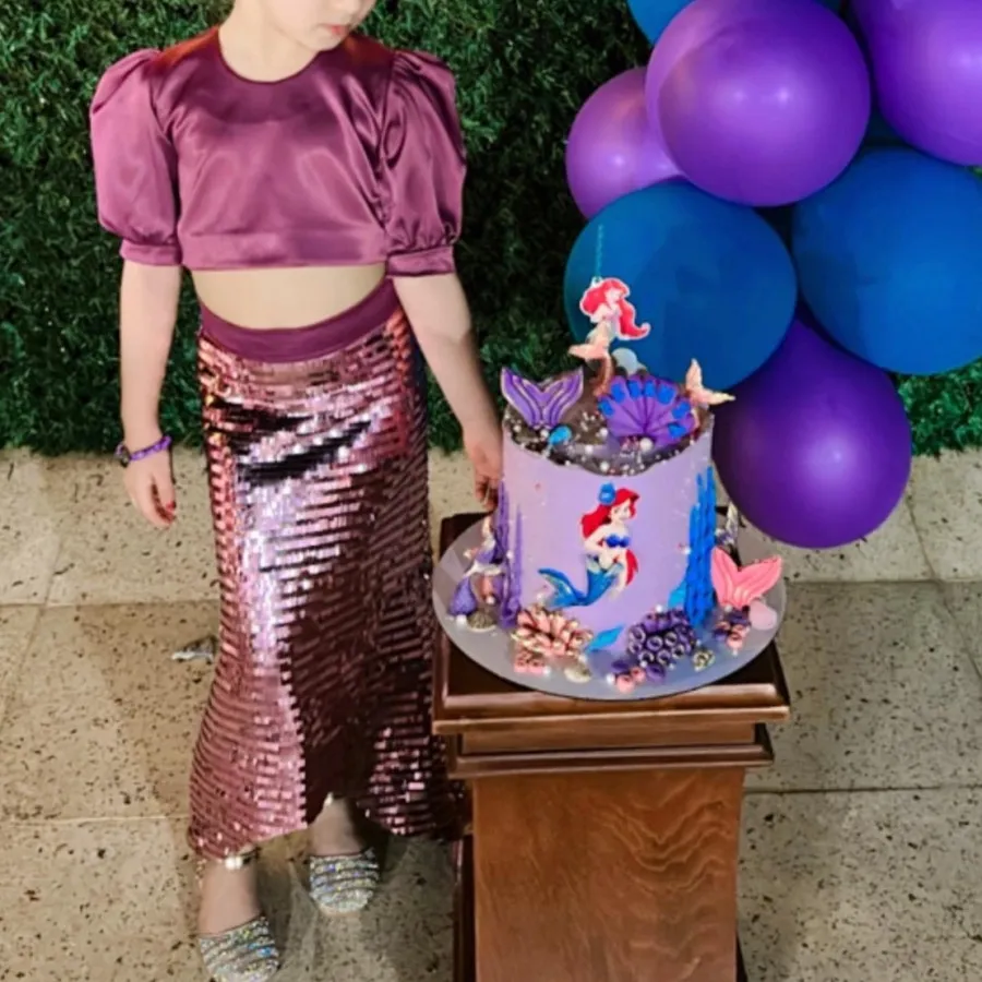 پیراهن پری دریایی دخترانه