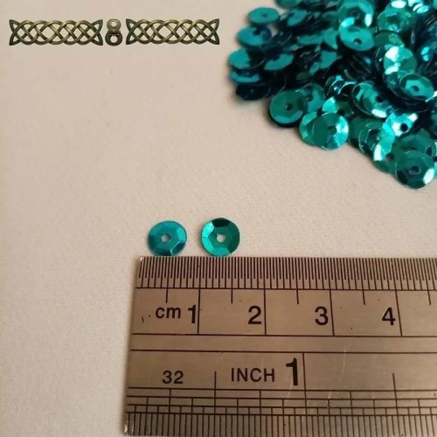 پولک گود سبزآبی (10 گرمی)