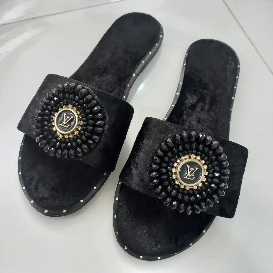 صندل مخمل جواهردوزی