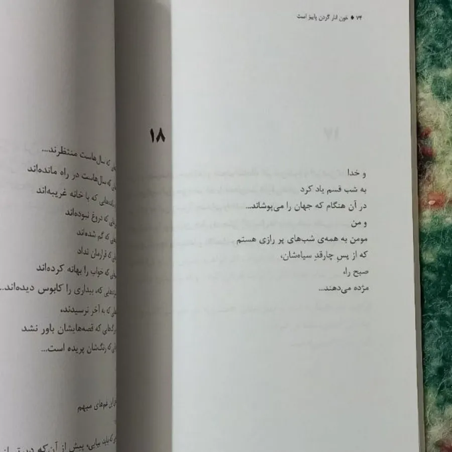 خون انار گردن پاییز است