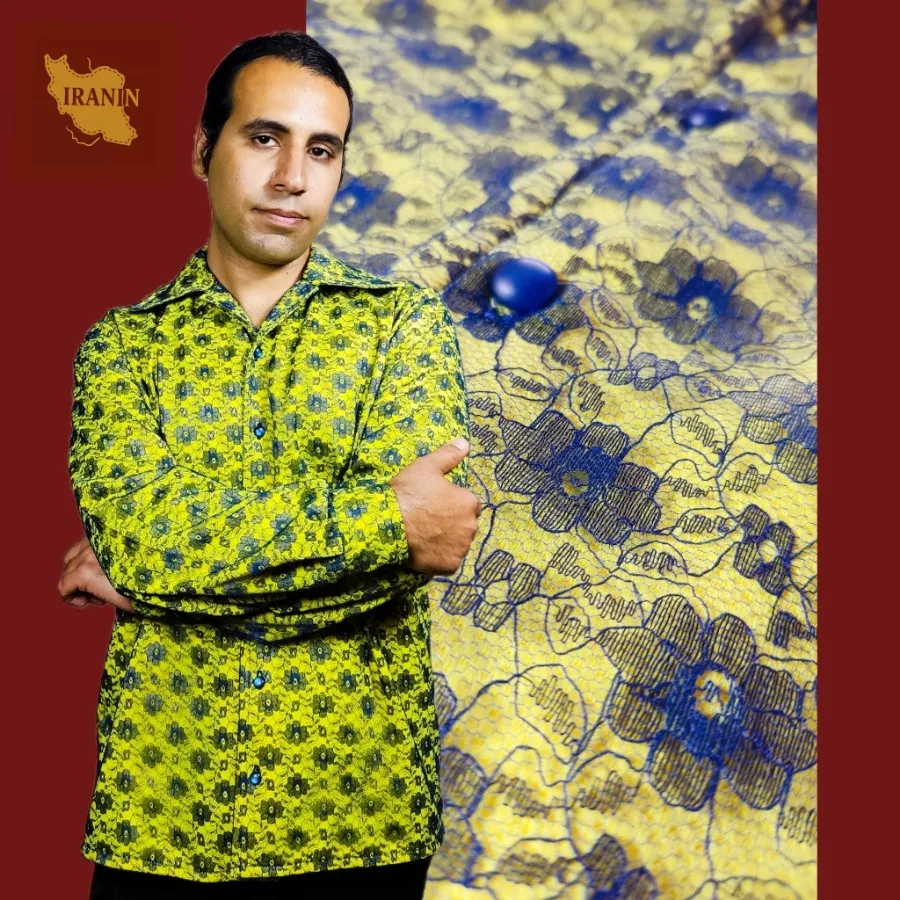 پیراهن گلدان زرد