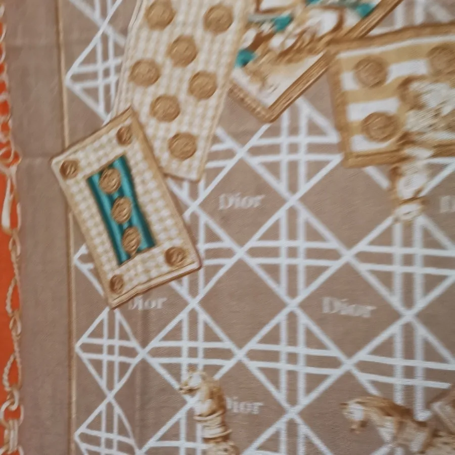 شال نارنجی کرمی دیور