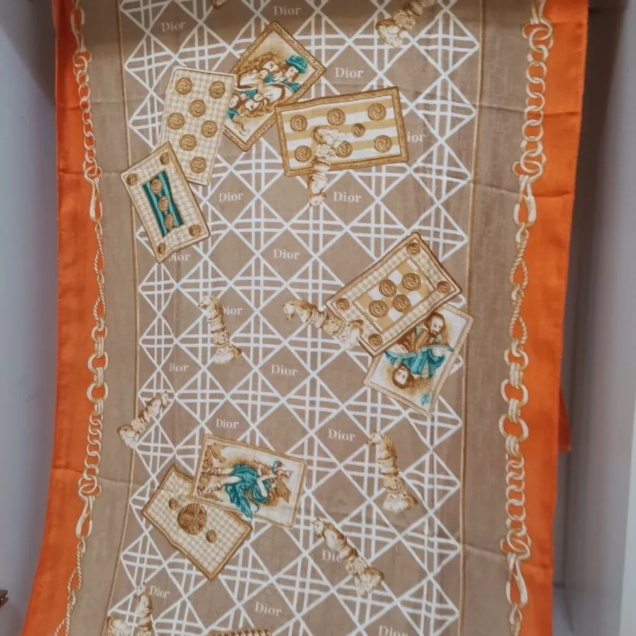 شال نارنجی کرمی دیور