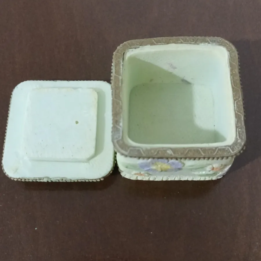 جعبه جواهر سنگی طرح گل