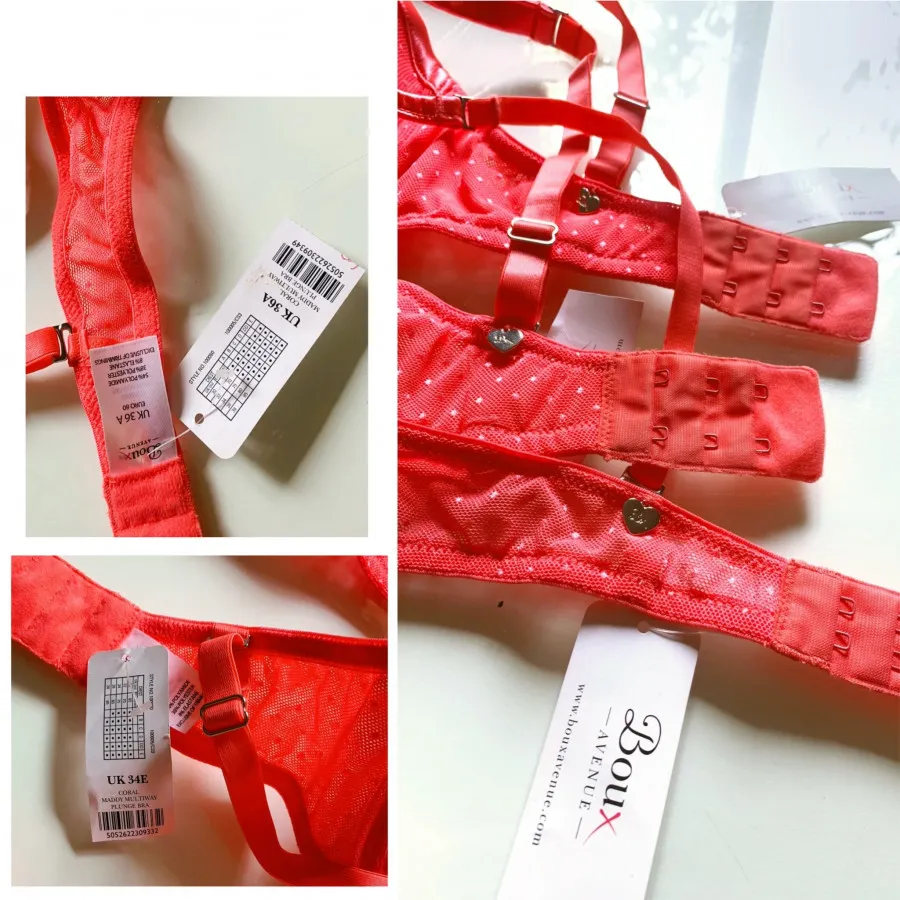 Coral Maddy Plunge Bra