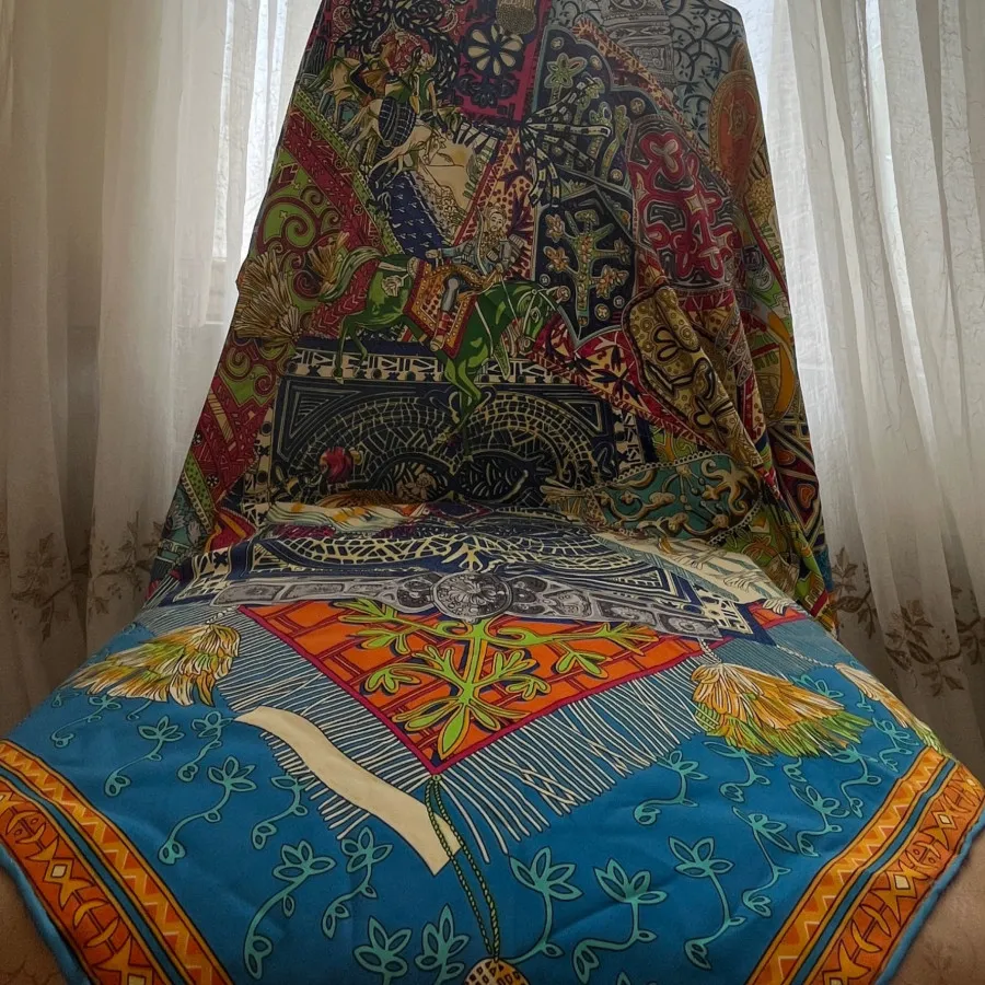روسری قواره دار ابریشم