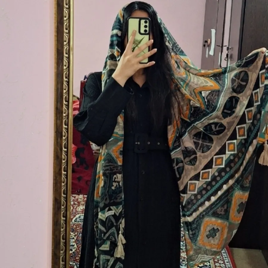 شال طرحدار نخی