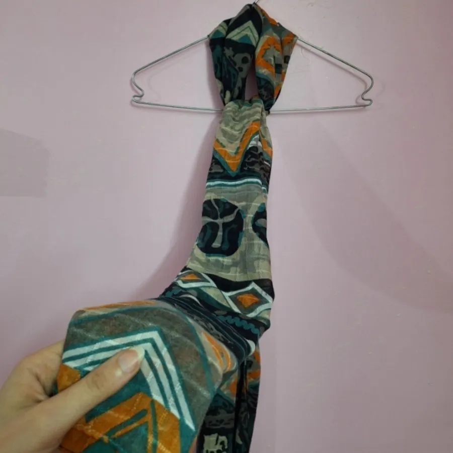 شال طرحدار نخی