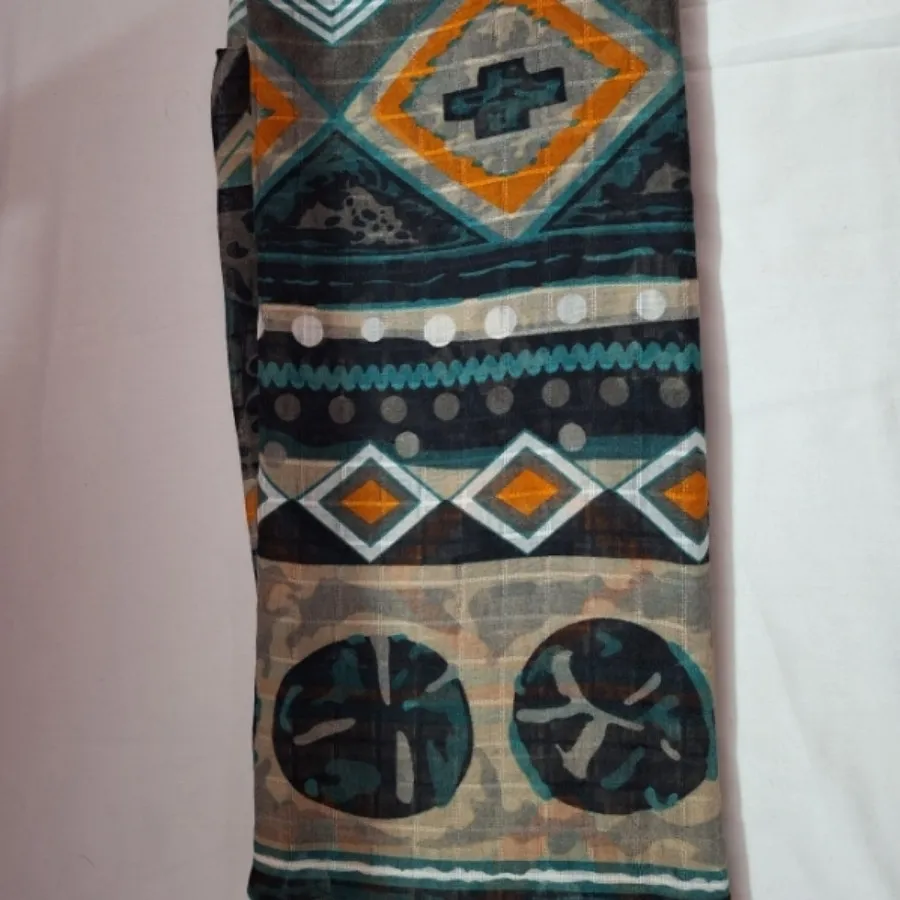 شال طرحدار نخی