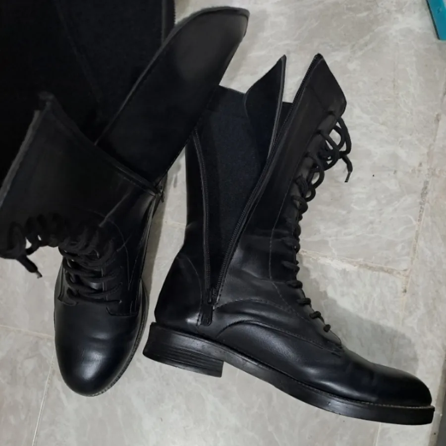 بوت چرم مشکی