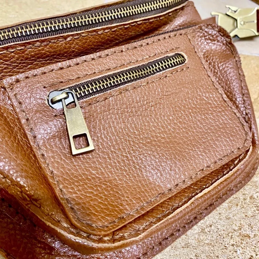 کیف کمری چرم دستدوز