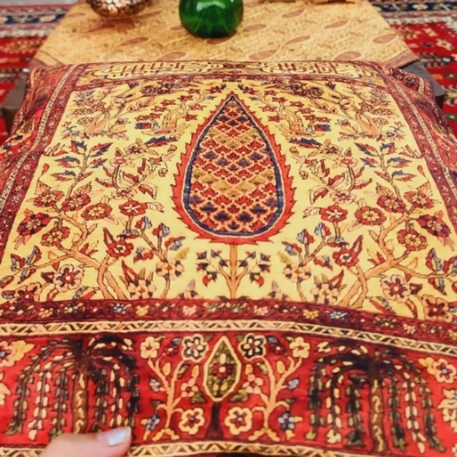 کاور کوسن مخمل 2رو