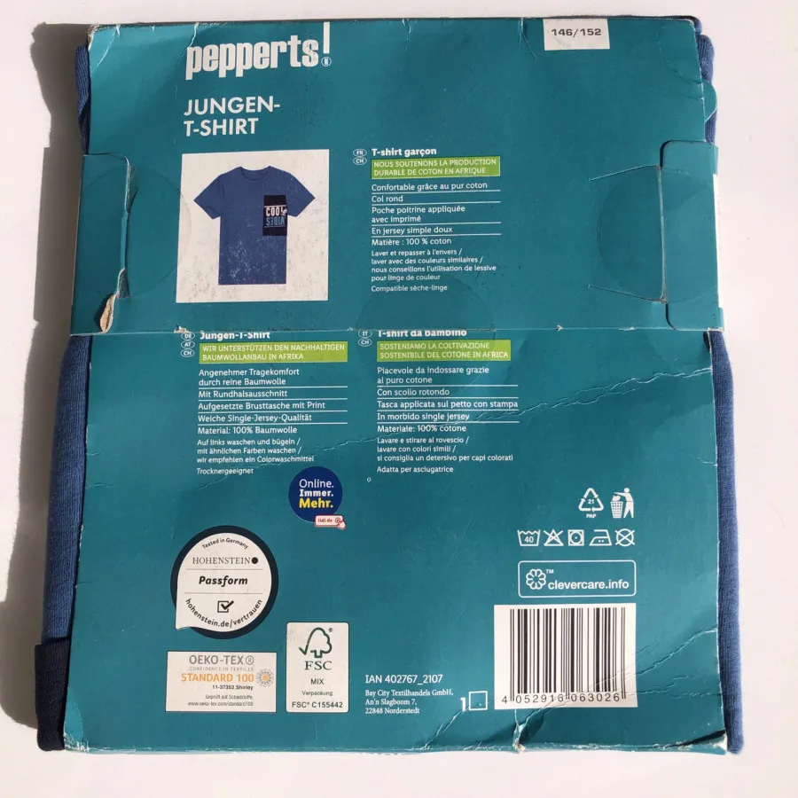 تیشرت پسرانه pepprets