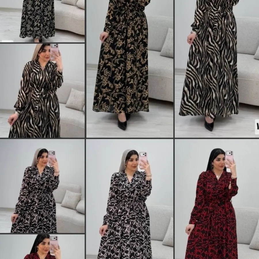 پیراهن حریر روشنا ‌