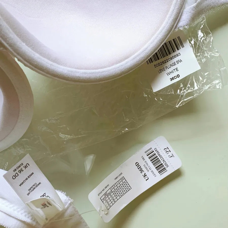 White Lexie Plunge Bra