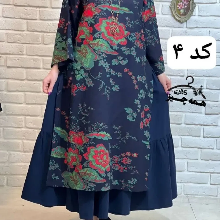 ست پیراهن و دامن لینن