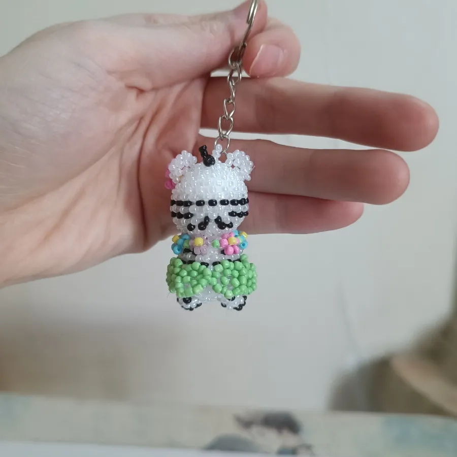 جاکلیدی و آویز کیف گورخر