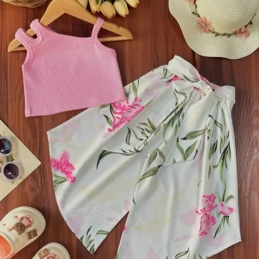 ست کراپ شلوار ساحل