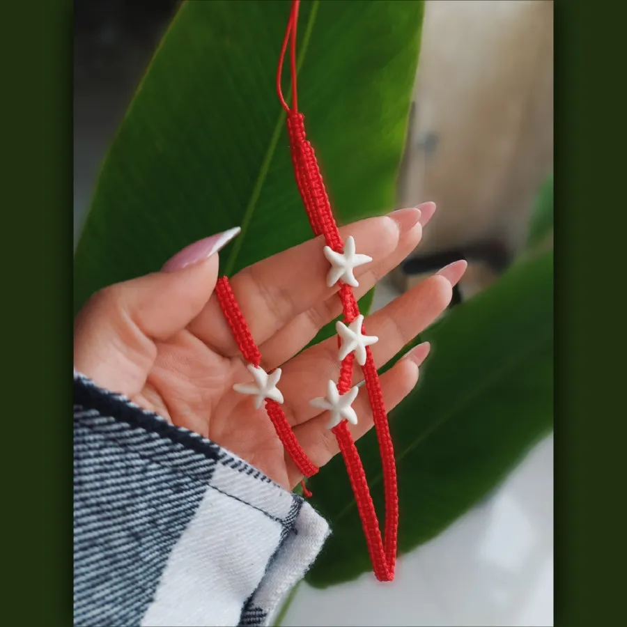 فون چارم و دستبند مکرومه