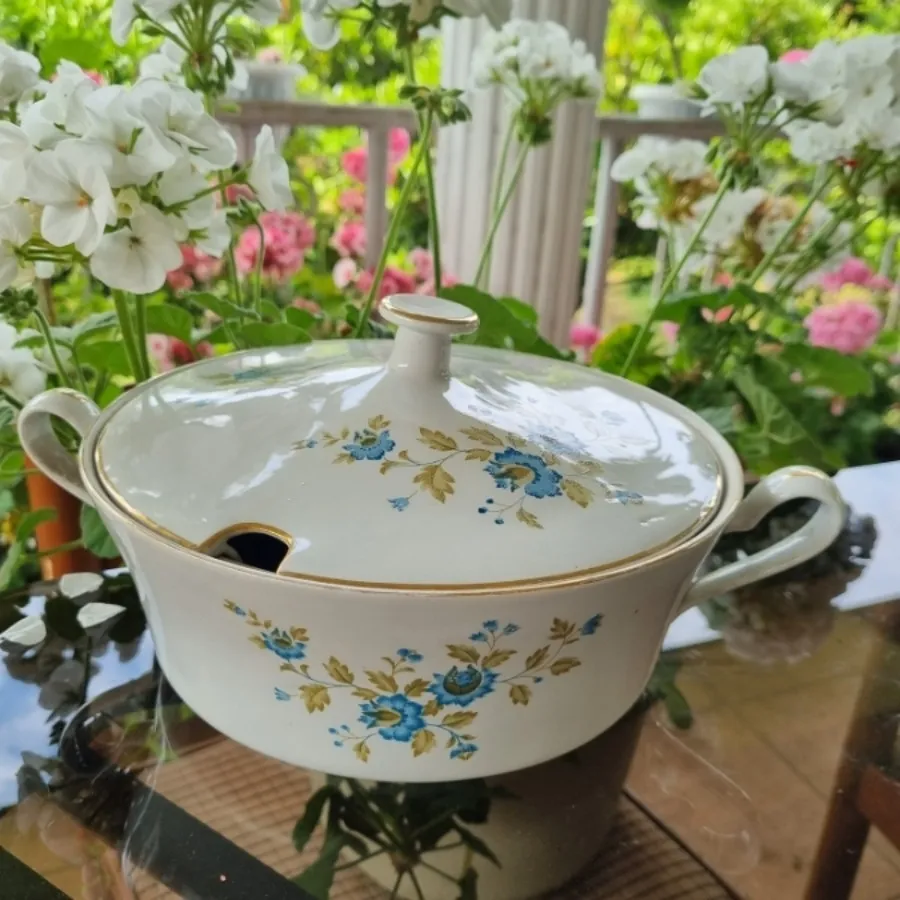 سوپینگ گل آبی قدیمی