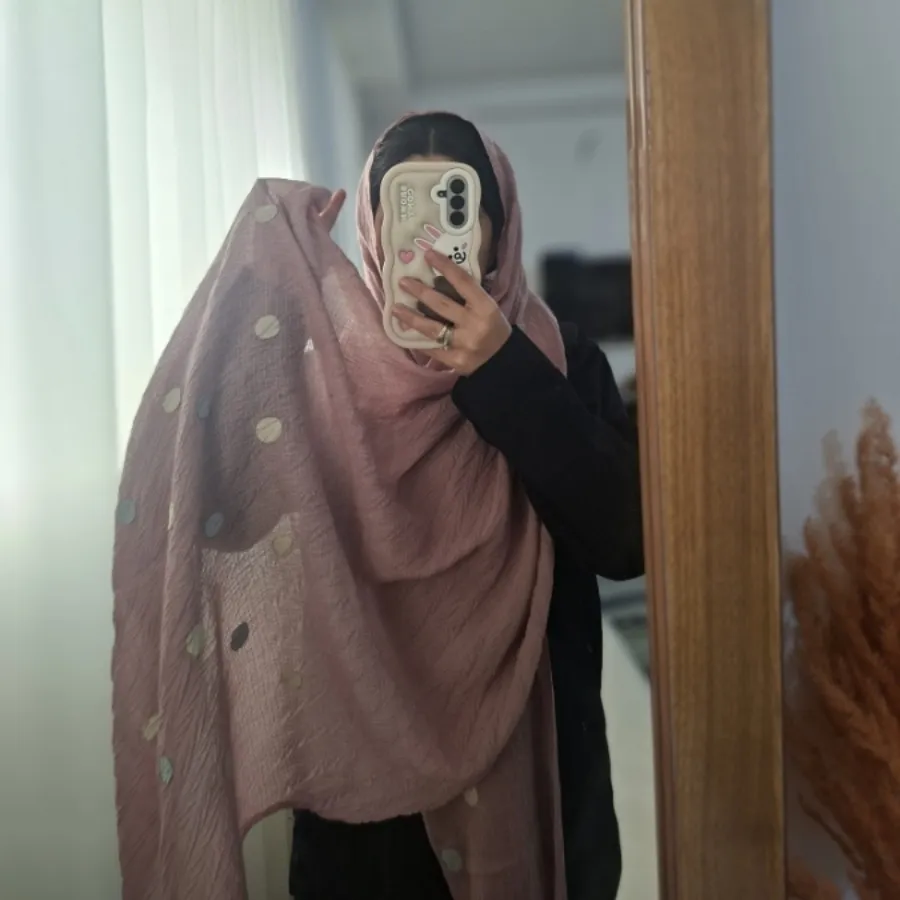 شال صورتی یاسی