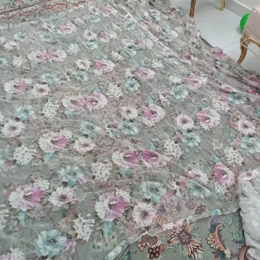 پرده حریر شیشه ای