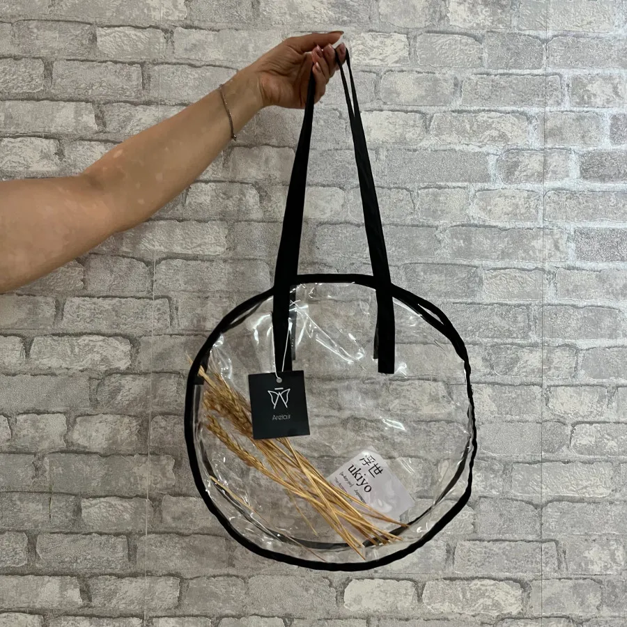 کیف طلقی شیشه ای شفاف