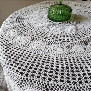 رومیزی قلاب بافی