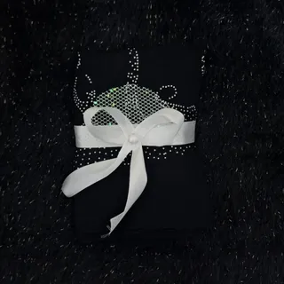 شال مشکی نگینی