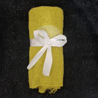 شال زمستانه رنگ زرد