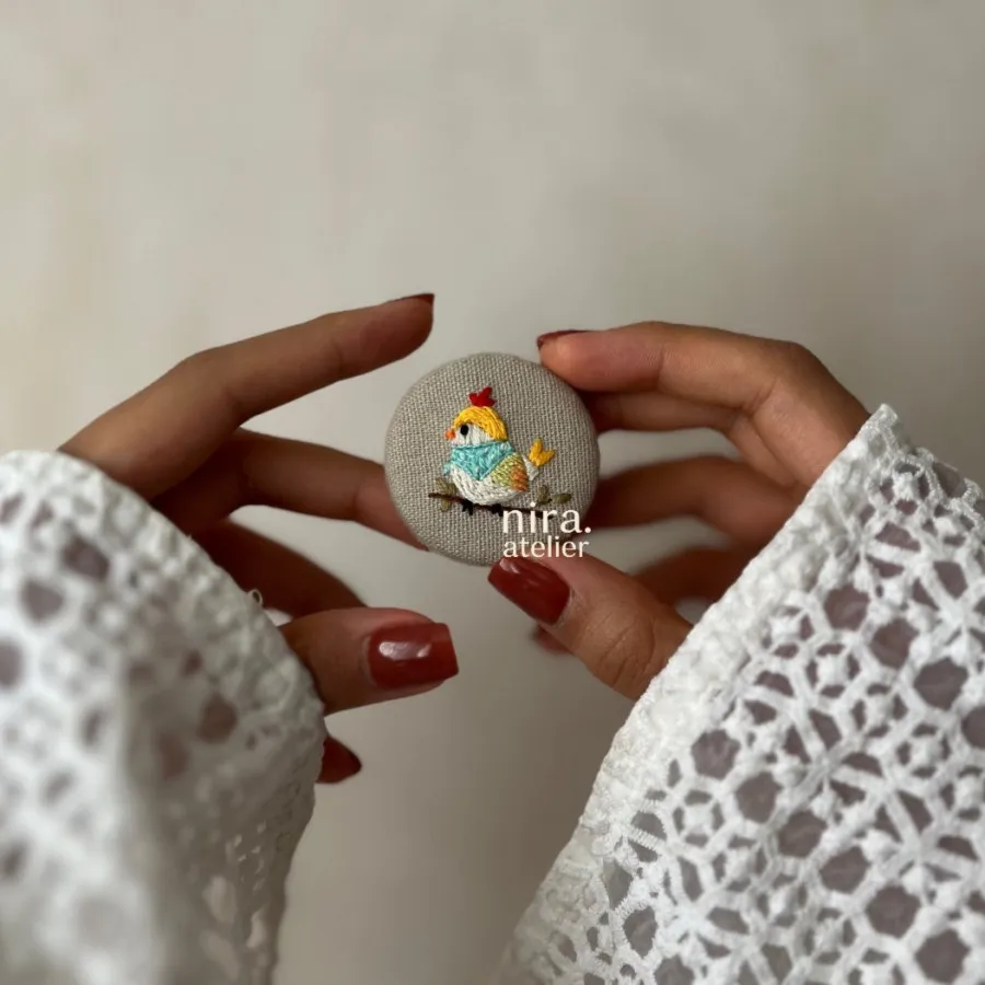 کش مو پیکسلی دستدوز