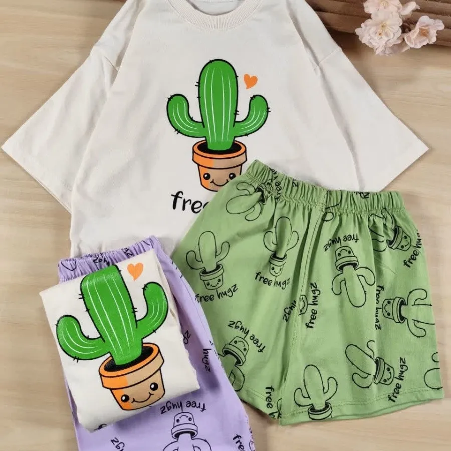 کراپ شورتک کاکتوس Cute