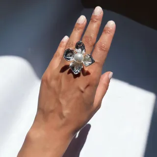 انگشتر طرح گل