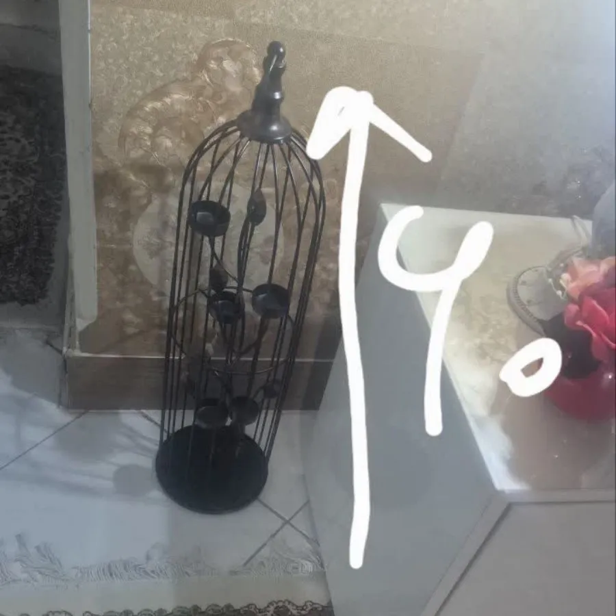 جاشمعی مشکی طلایی