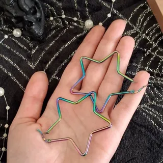 گوشواره هفت رنگ بال مگسی