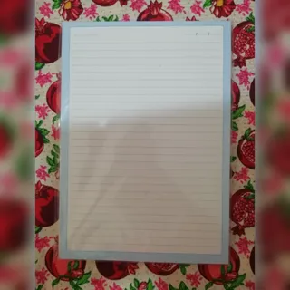 برگه A4 خط دار حاشیه دار