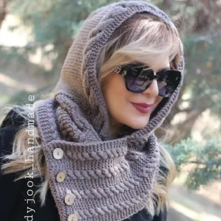 کلاه هودی دستبافت