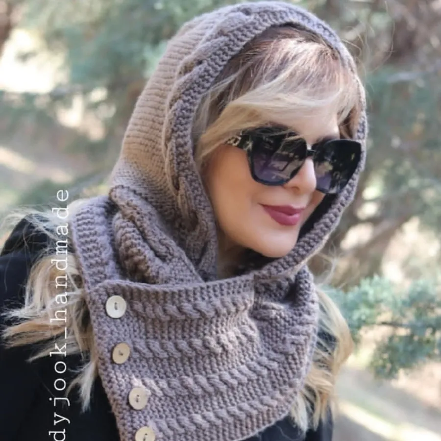 کلاه هودی دستبافت