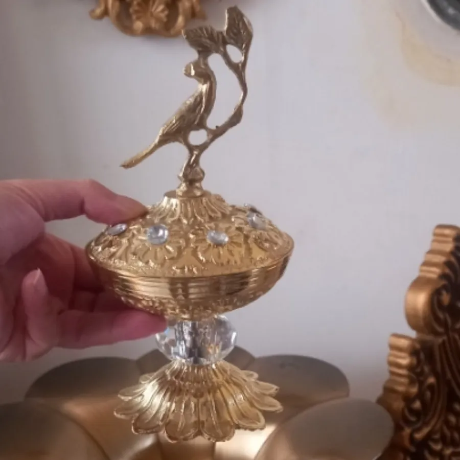 قندان برنزی پایه سنگین