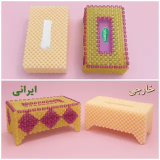 جا دستمال کاغذی مرواریدی