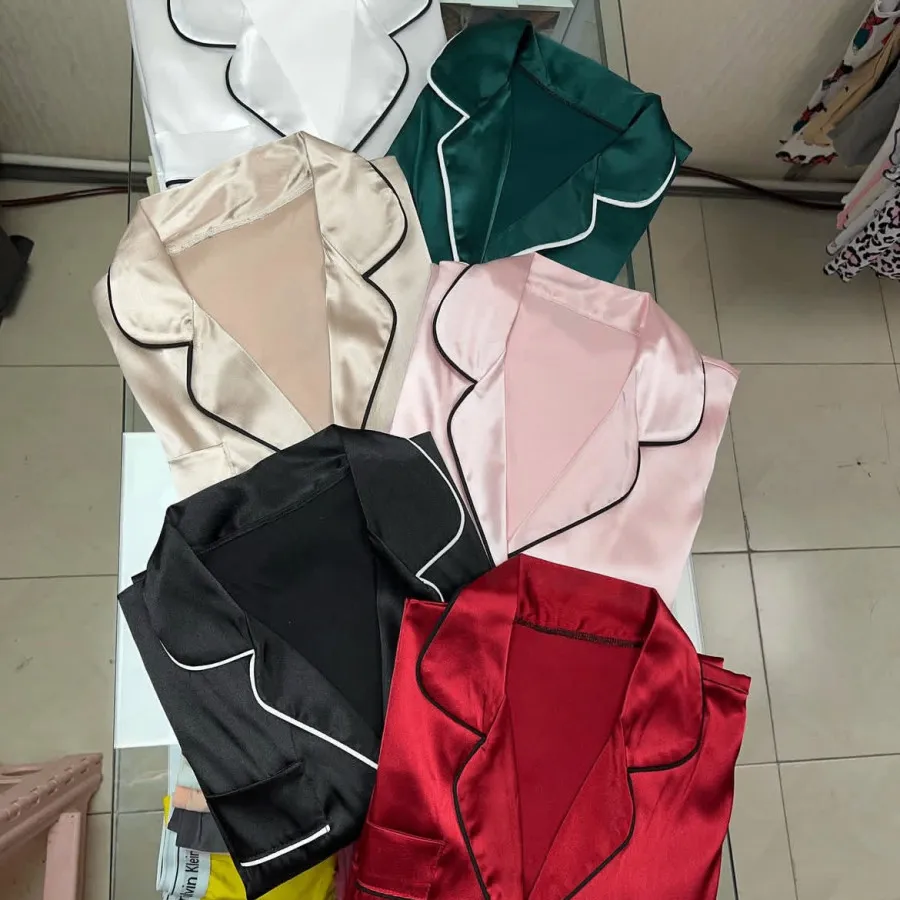 ست بلوزشلوار ساتن