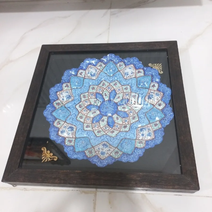 بشقاب مینا کاری