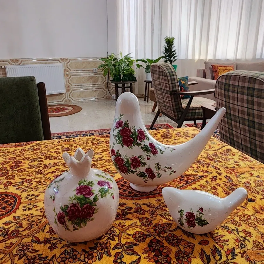 ست دکوری گلسرخی