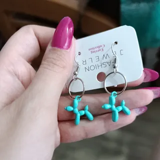 گوشواره سگ بادکنکی آبی
