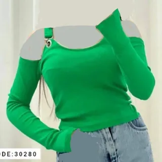 نیم تنه/ کراپ سگک دار