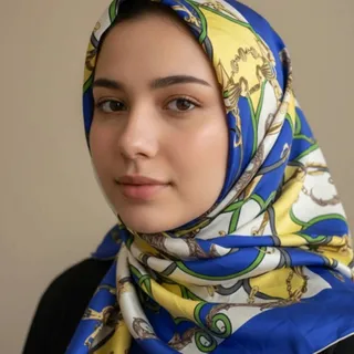 روسری دور دست دوز