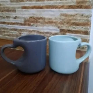 ماگ لیوان دسته قلبی ست